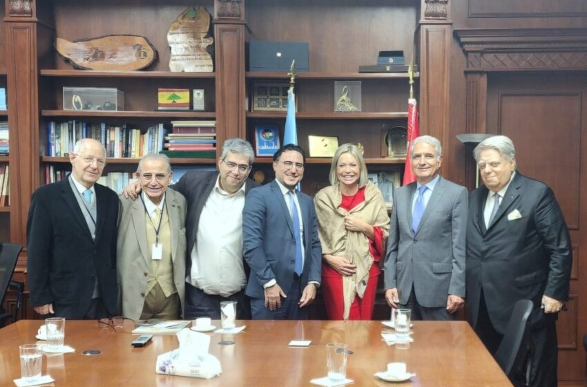  زيارة وفد مجلس إدارة الإتحاد الدولي لرجال وسيدات الأعمال اللبنانيين MIDEL برئاسة البروفسور فؤاد زمكحل لسفيرة الأمم المتحدة في لبنان جينين هينيس-بلاسخارت